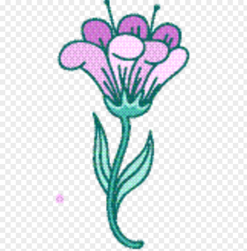 Herbaceous Plant Pedicel Pink Flower Cartoon PNG