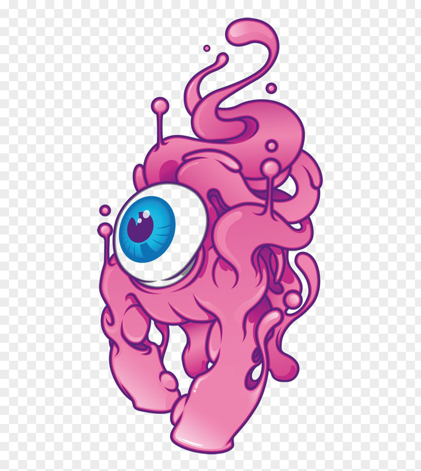 Ilustrador, Cxf3mic, Muralista Illustrator Behance IllustrationBig Eyed Monster Visual Arts Aleix Gordo Hostau PNG