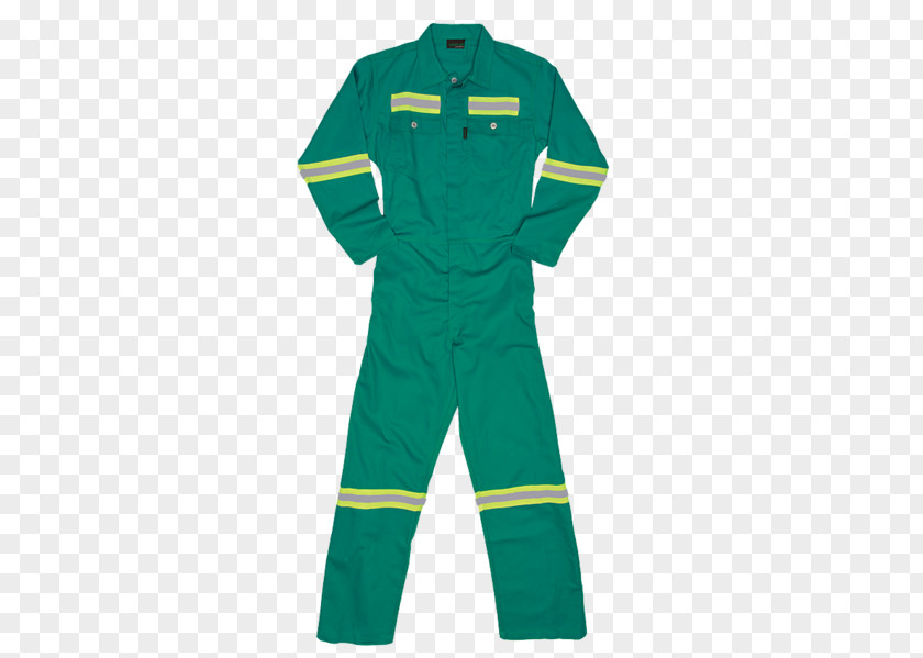 Leather Boiler Suit Dungarees Boilersuit Green Workwear PNG