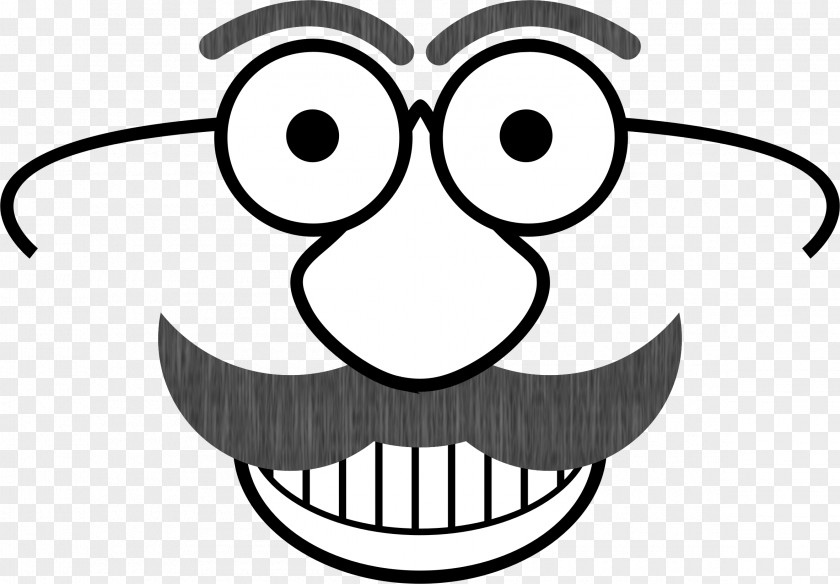Mustache Smiley Emoticon Face Clip Art PNG