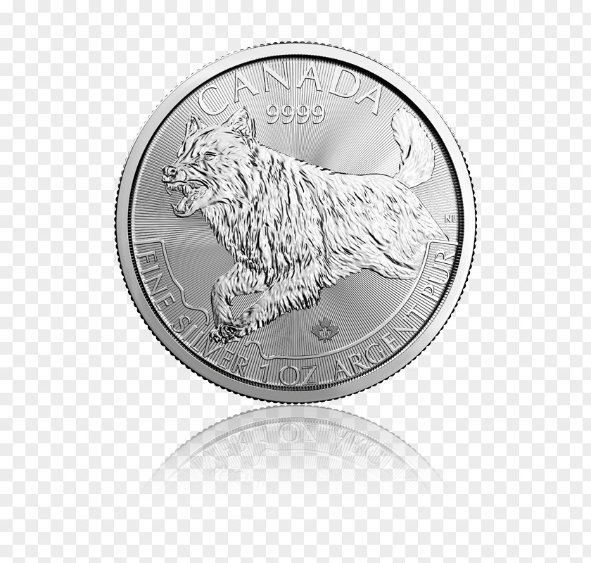 Predator Royal Canadian Mint Canada Silver Coin Maple Leaf PNG