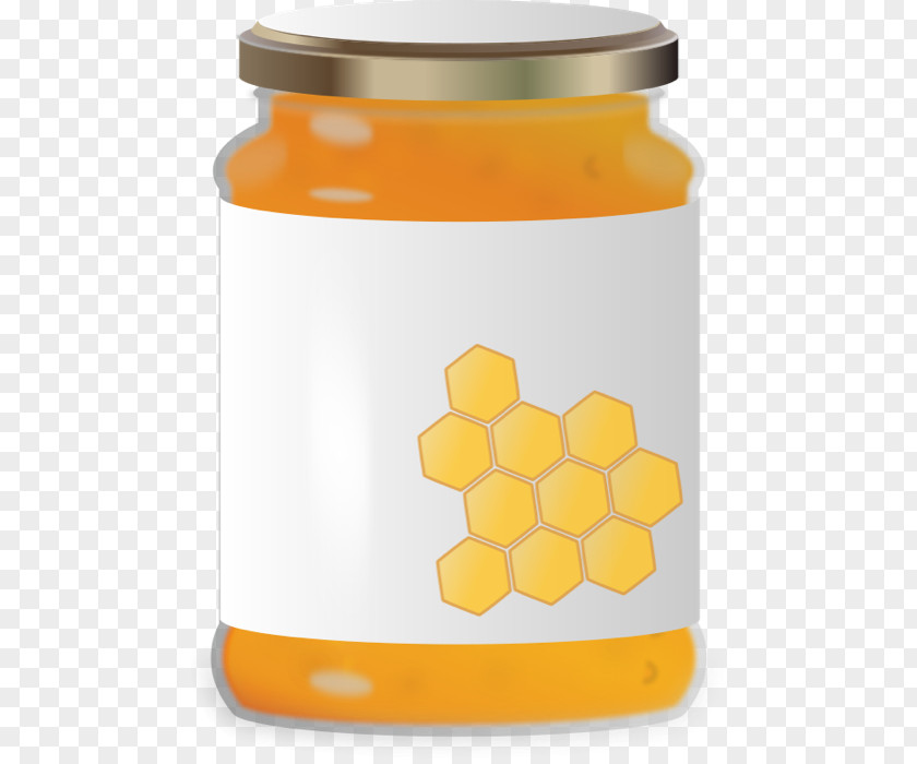 Bees And Honey Label Vector Material Jar Clip Art PNG