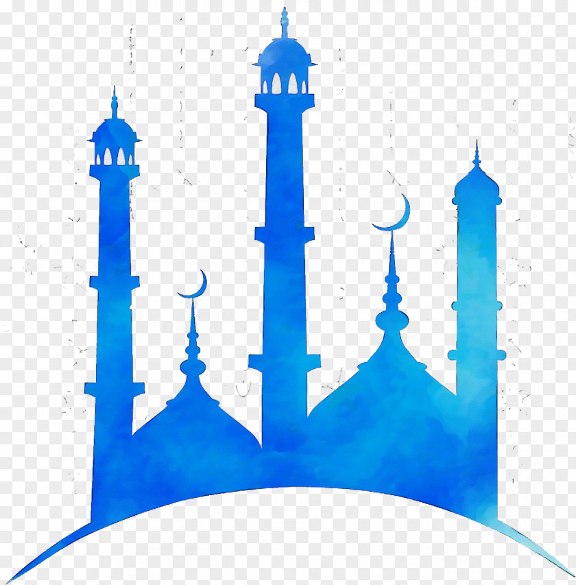 Building Steeple Islamic Watercolor PNG