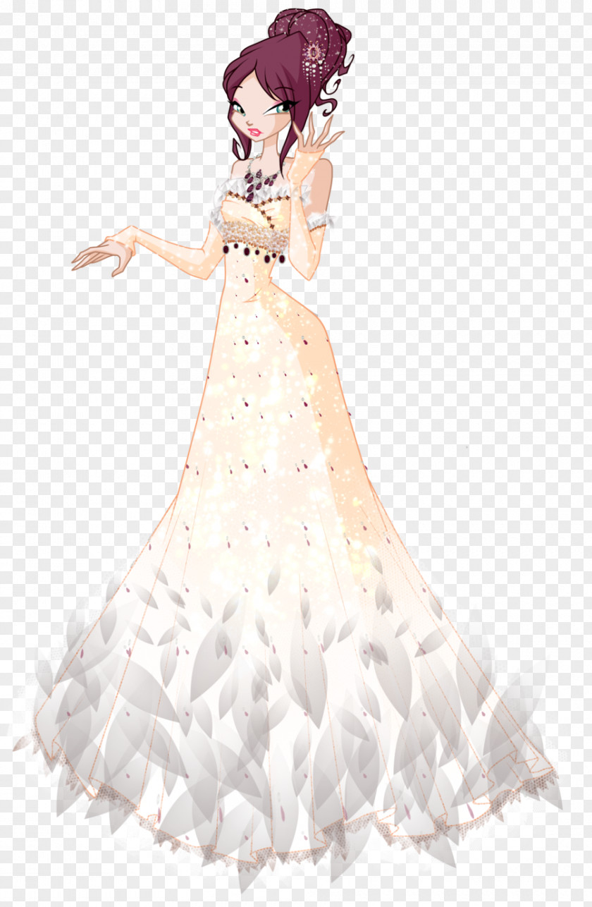 Dress Bloom Wedding Ball Gown PNG