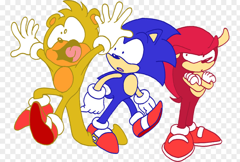 Ouch SegaSonic The Hedgehog Art Tails Ray Flying Squirrel PNG