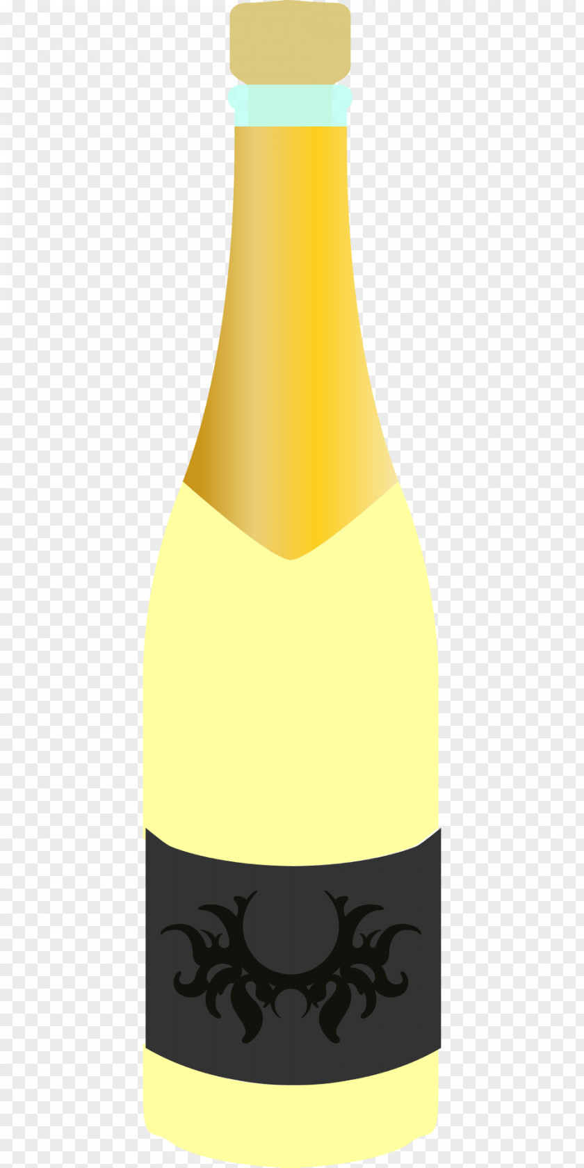 Paper Craft Champagne Cocktail Sparkling Wine Bottle PNG
