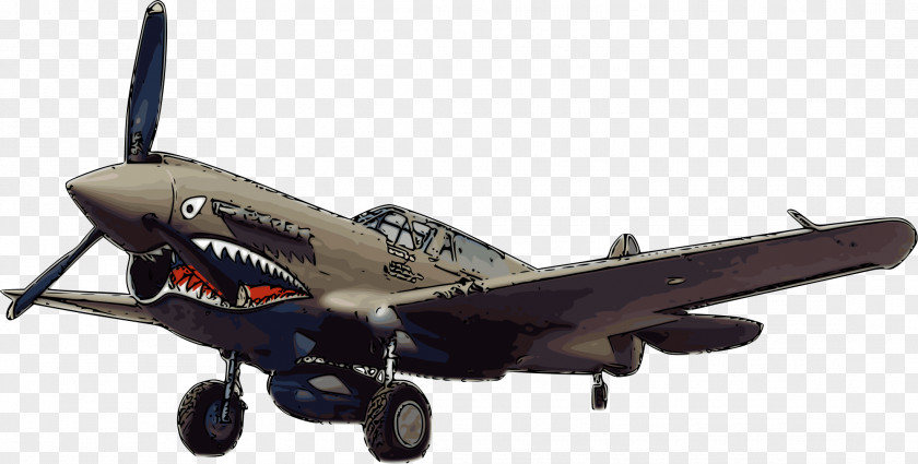 Rambo Curtiss P-40 Warhawk Airplane Flying Tigers Fighter Aircraft Clip Art PNG