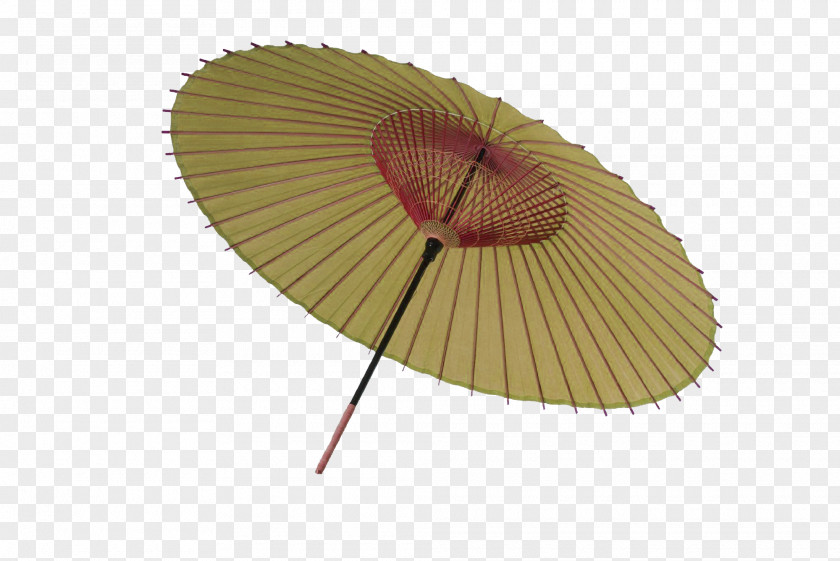 Yellow Simple Umbrella Decorative Pattern Oil-paper The Interpretation Of Dreams By Duke Zhou Rain PNG