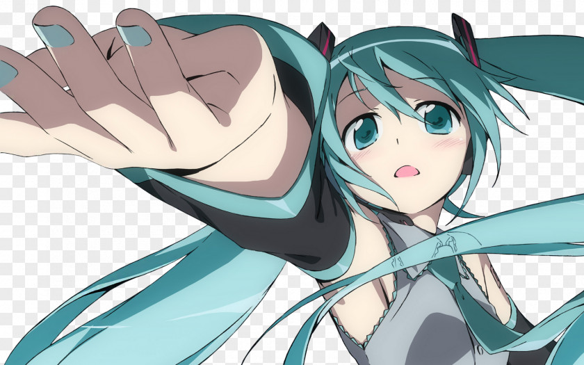 Hatsune Miku Project Diva F Vocaloid Desktop Wallpaper PNG