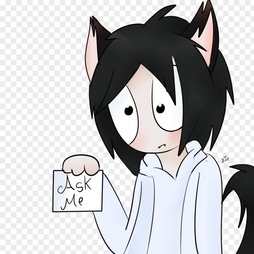 Cat Jeff The Killer Slenderman Creepypasta Drawing PNG