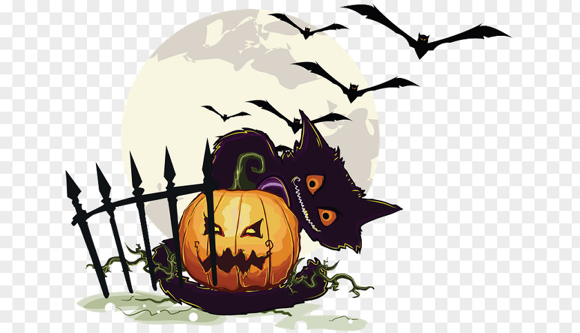 Cat Sticker Wall Decal Halloween PNG