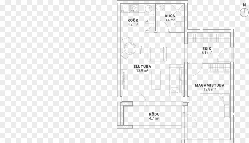 Real Estate Balcony Floor Plan Product Design Line PNG