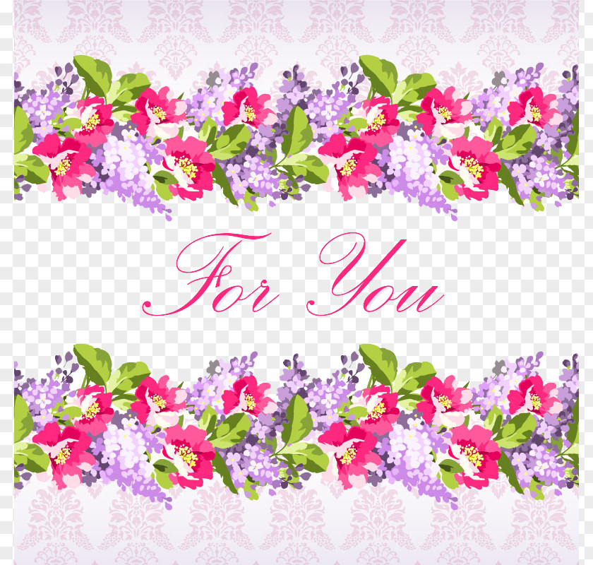 Watercolor Floral Background Vector Material Blessings Flower Picture Frame Rose Clip Art PNG