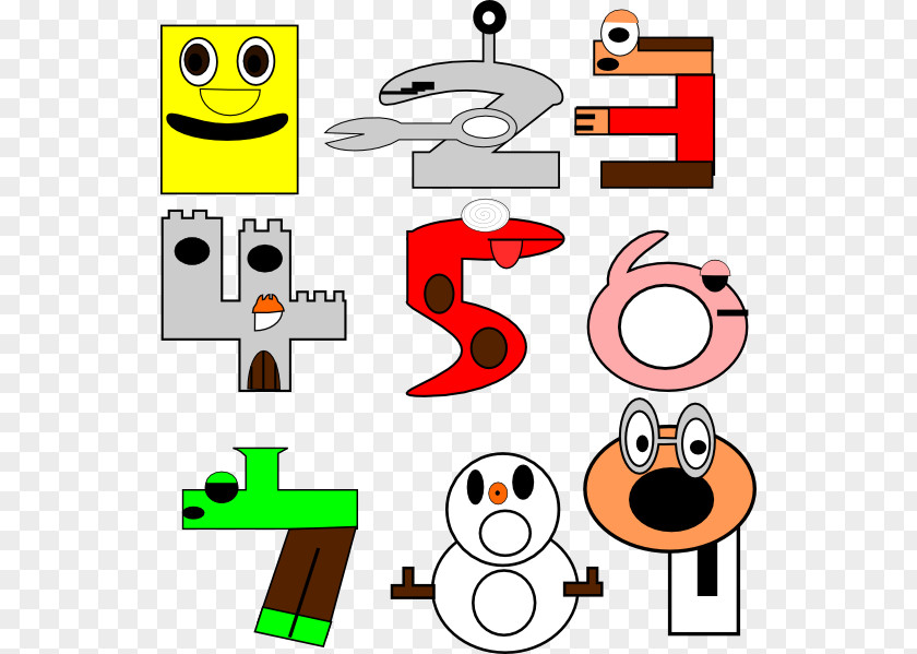 Cartoon Maths Pictures Number Animation Clip Art PNG