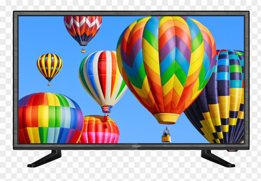 Hot Air Ballon Television Set LED-backlit LCD VCR/DVD Combo 1080p PNG