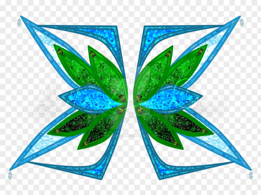 Leaf Symmetry Graphics Font PNG