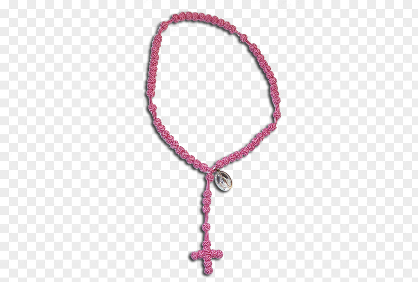 Necklace Bracelet Rosary Bead Pink M PNG