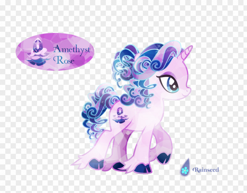 Amethyst Pony Horse Mane Purple Violet PNG