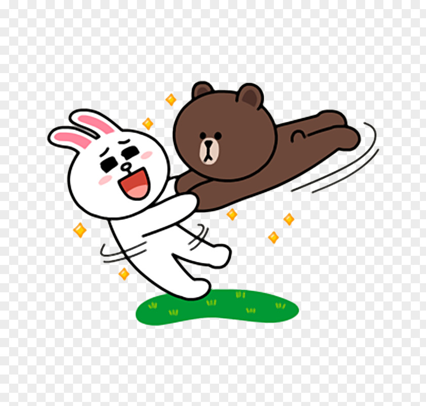 Bear Line Friends Rabbit PNG