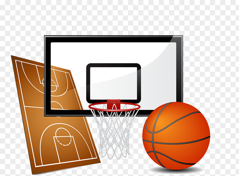 Cartoon Basketball Sports Equipment Backboard PNG