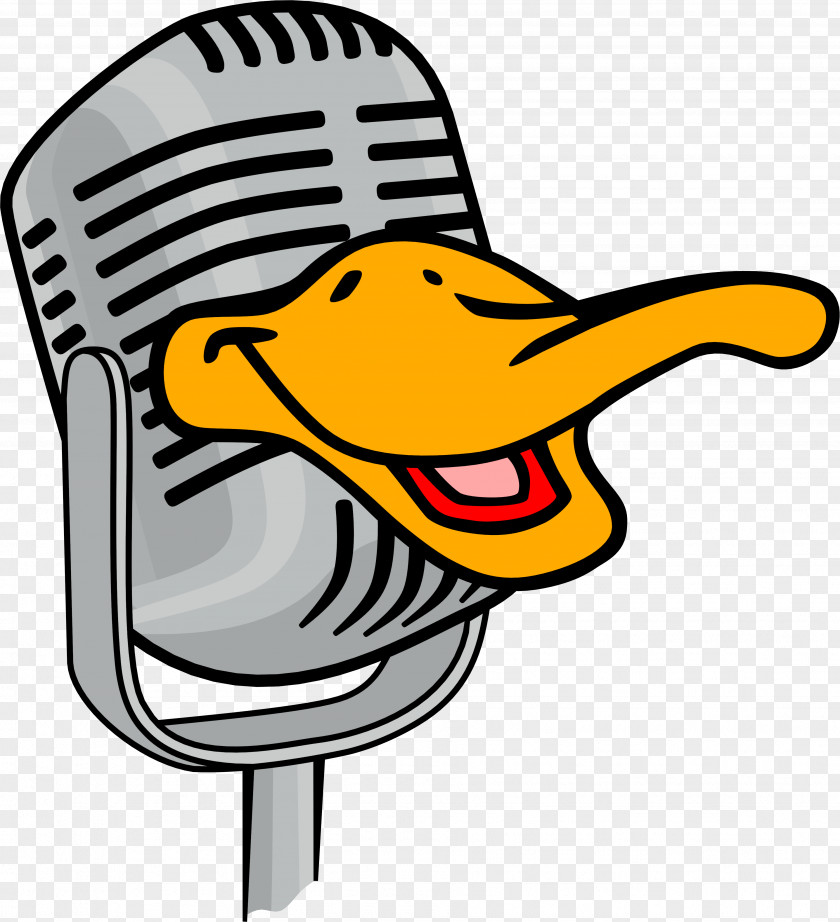 DUCK Microphone Drawing Sketch PNG