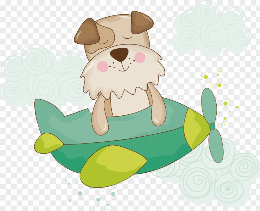 Fly Puppy Vector Infant Baby Shower Child Clip Art PNG
