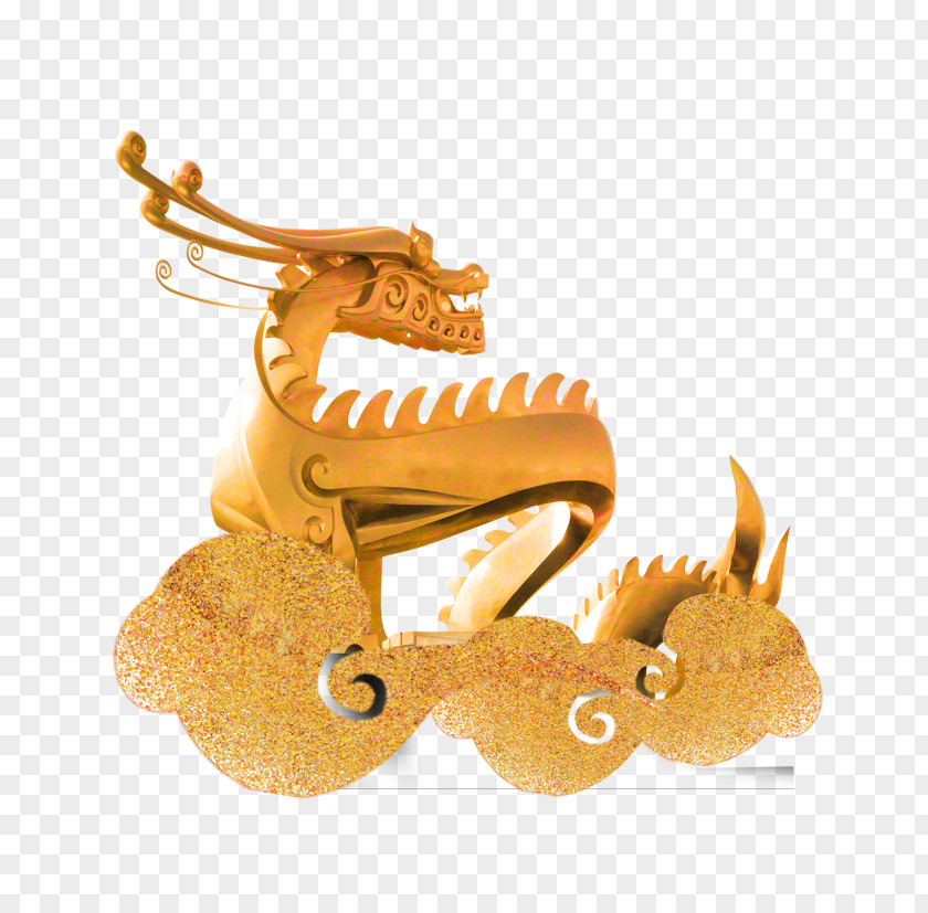 Golden Dragon Material Download Chinese PNG