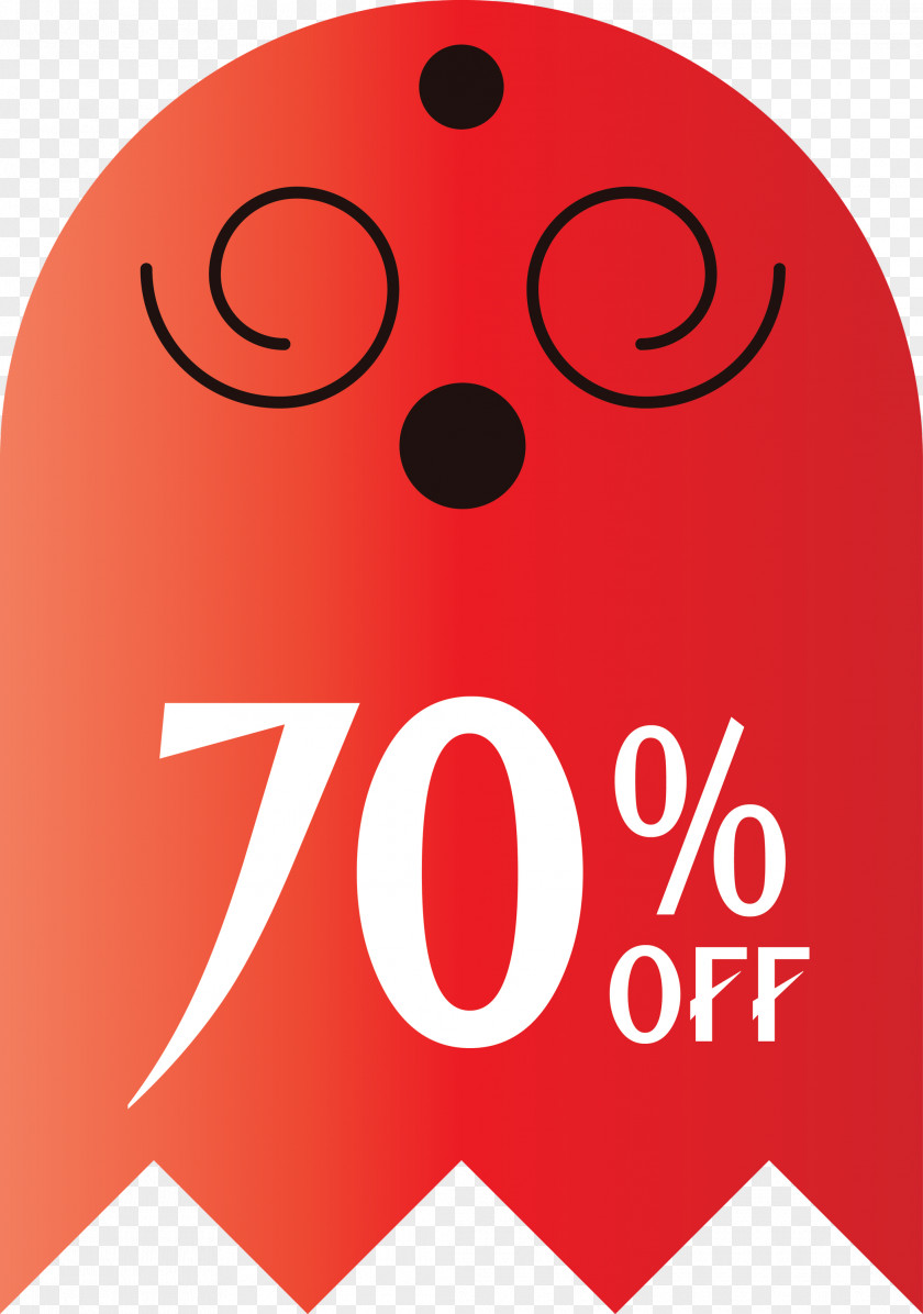 Halloween Discount Sales 70% Off PNG