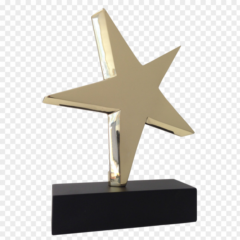 Trophy Bronze Commemorative Plaque Star Engraving PNG