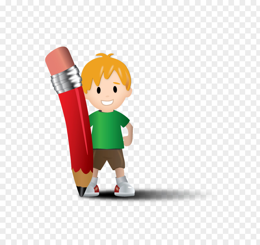 Vector Pen And Boys Pencil Clip Art PNG