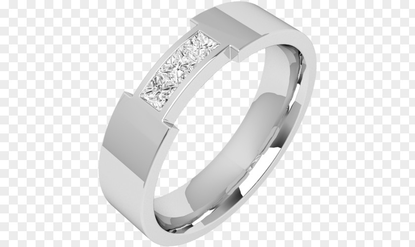 Ring Wedding Princess Cut Diamond PNG