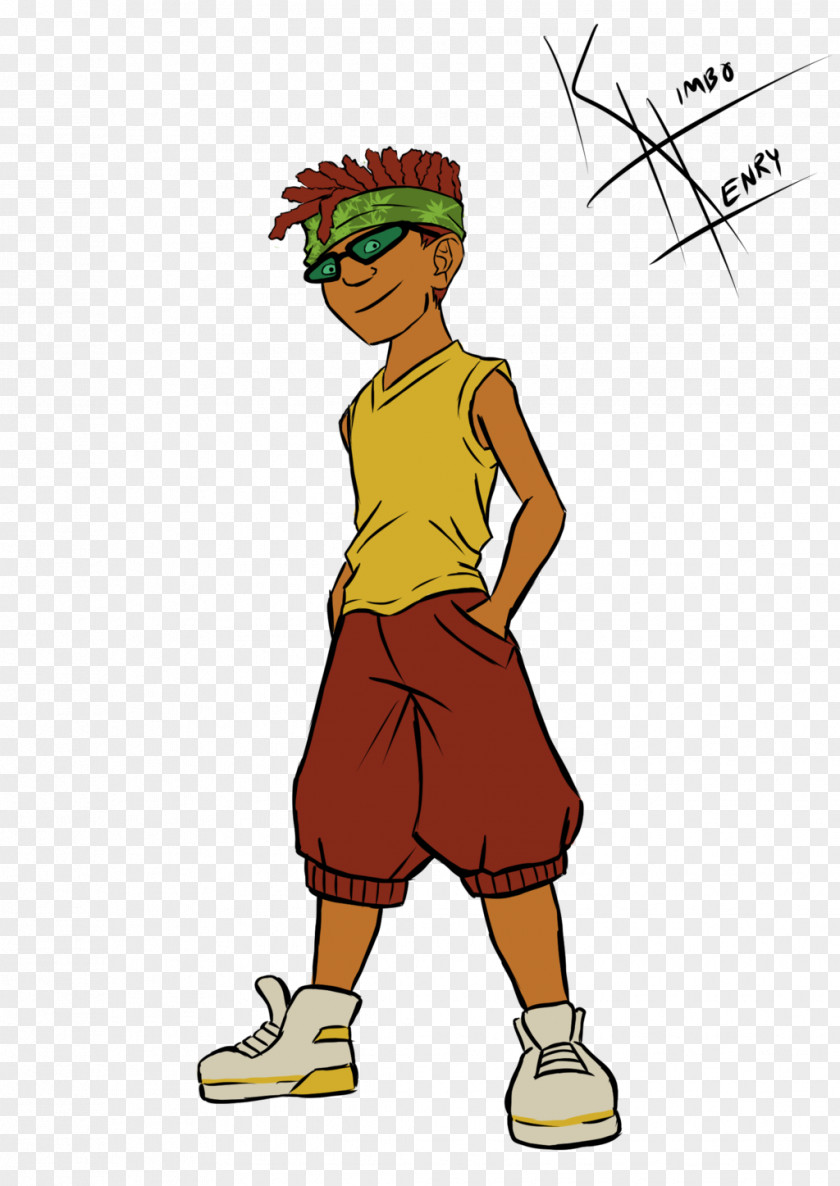 Surfing Rocket Power Otto Art PNG