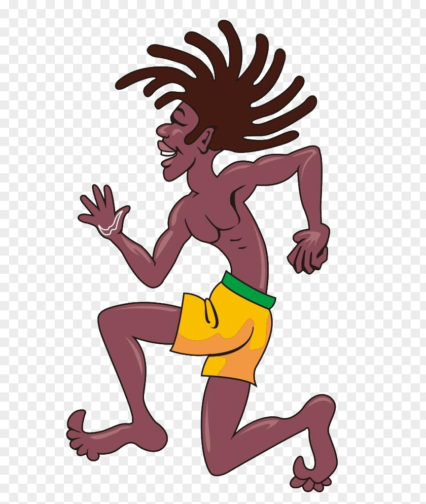 Cartoon Dancing Africans Africa PNG