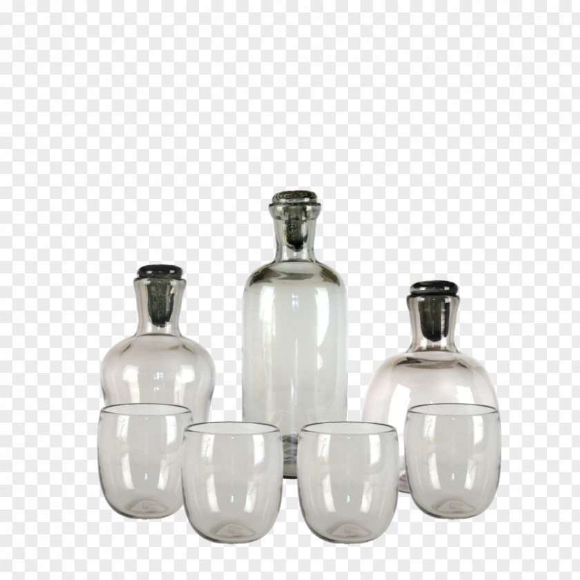 Glass Bottle Cup Decanter PNG