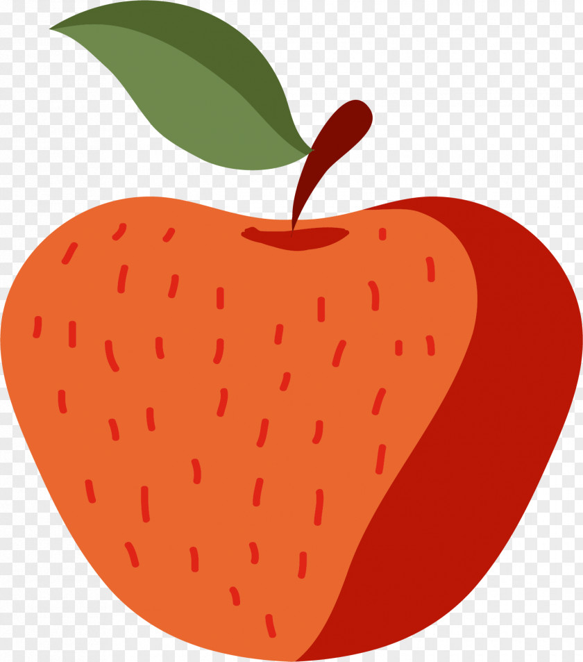 Hand Painted Red Apple Download PNG