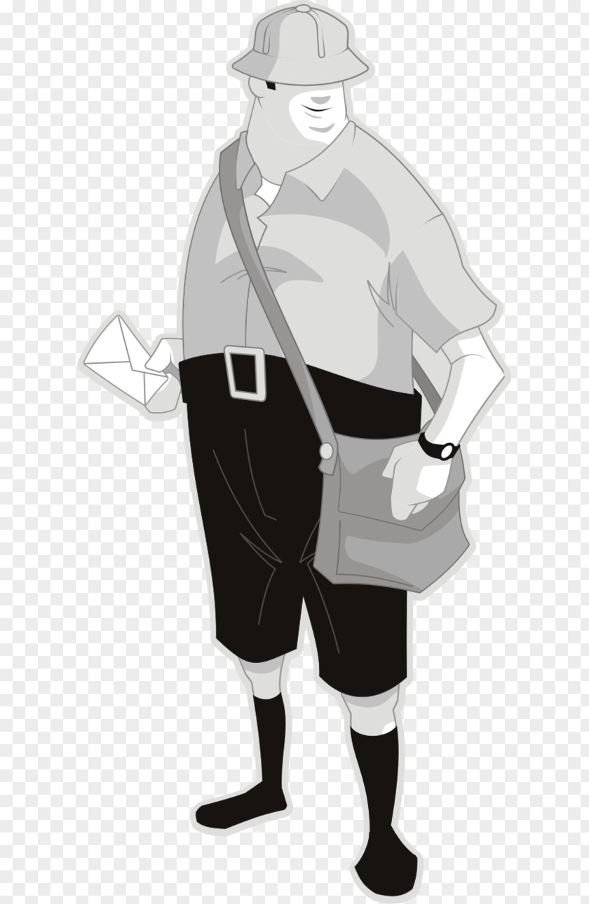 Mailman Headgear Costume Design Cartoon Uniform PNG