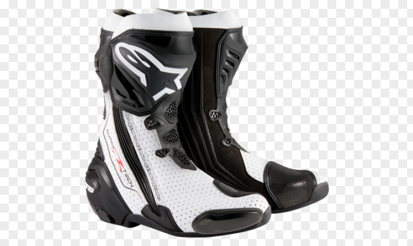 Motorcycle Boot Alpinestars Supertech R Boots PNG