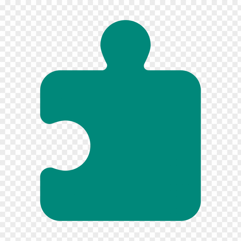 Puzzle Pieces Green Teal Turquoise Logo PNG