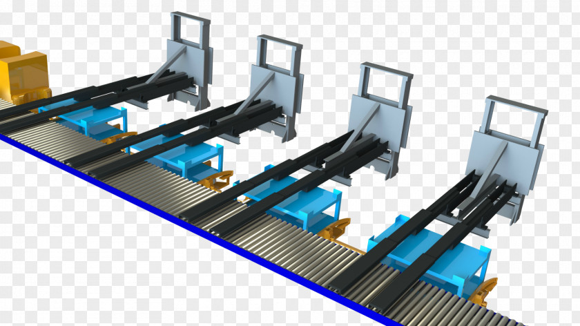 System Loading Trolley Automation Train Machine Conveyor PNG