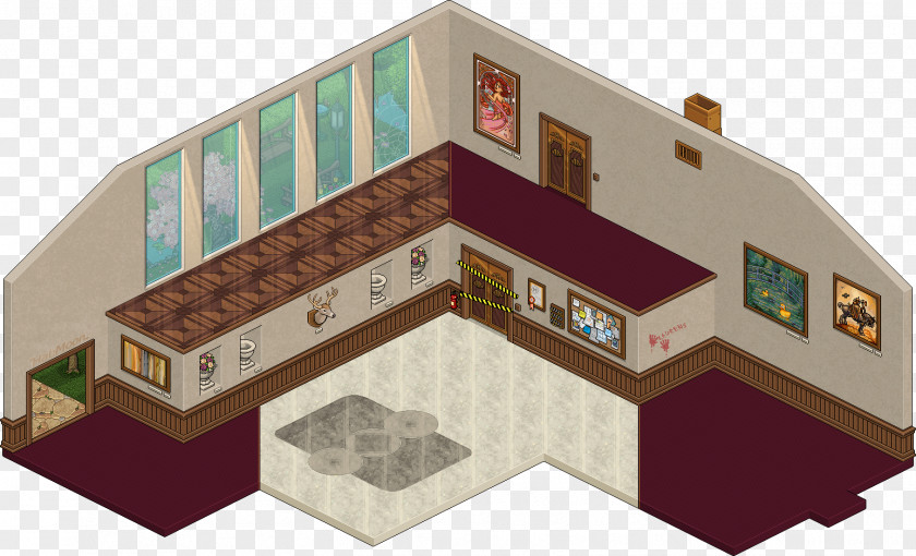 Three Rooms And Two Habbo YouTube Tag Facebook PNG