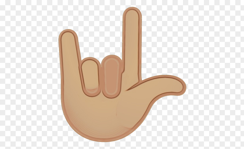 Beige Sports Gear Emoji Finger PNG