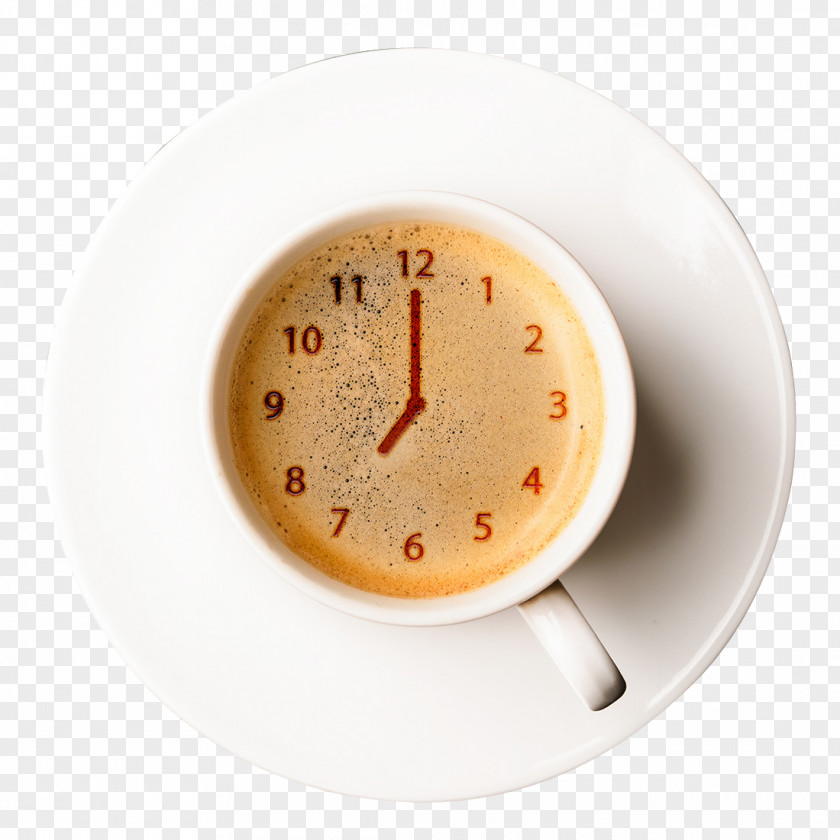Creative Time Mug Coffee Espresso Cappuccino Cafe Breakfast PNG