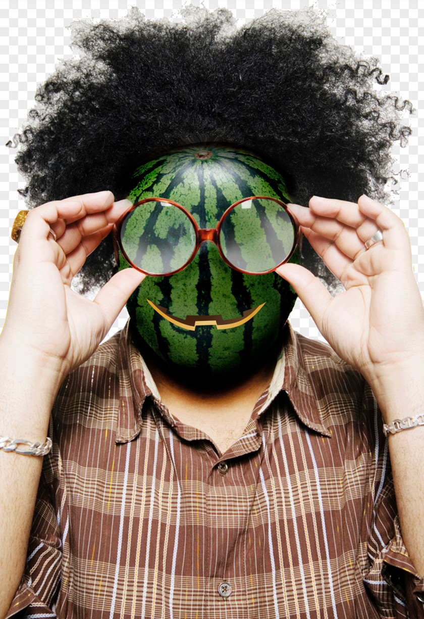 Creative Watermelon Man Poster Graphic Design Photographer PNG