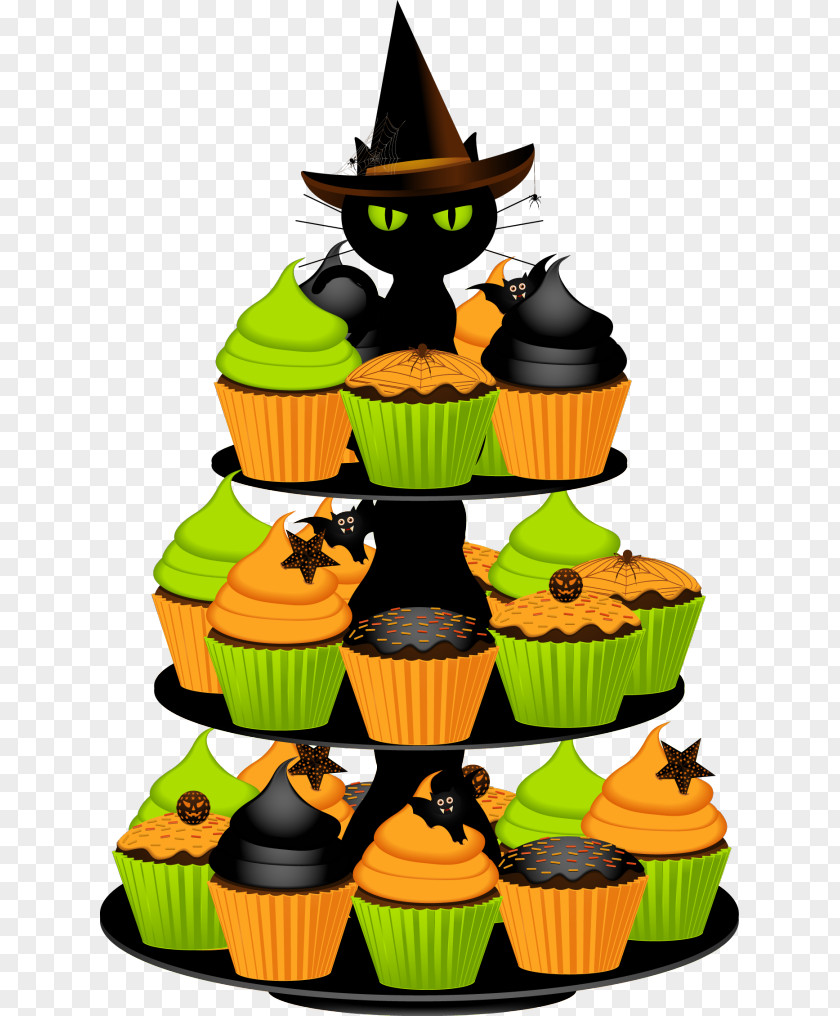 Decorative Cupcakes Cliparts Birthday Cake Halloween Cupcake Chocolate Wedding PNG
