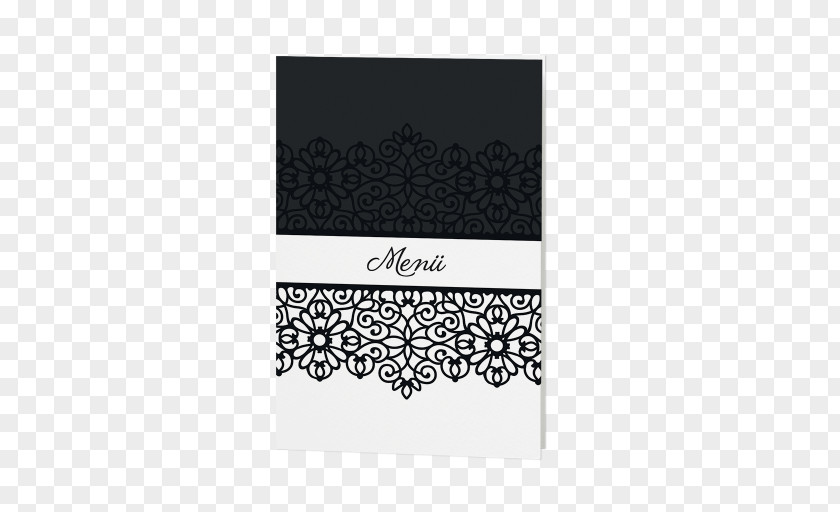 Menu Wedding In Memoriam Card Black Convite PNG