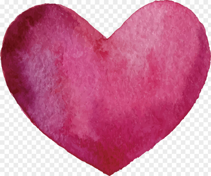 Pink Heart Pen Paintbrush Drawing PNG