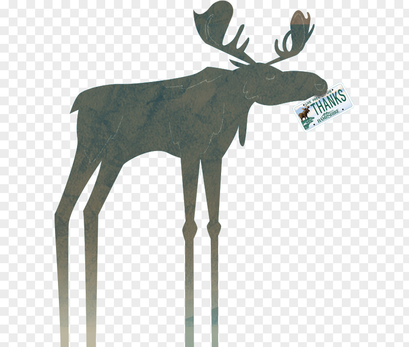 Reindeer Moose New Hampshire Antler Vehicle License Plates PNG