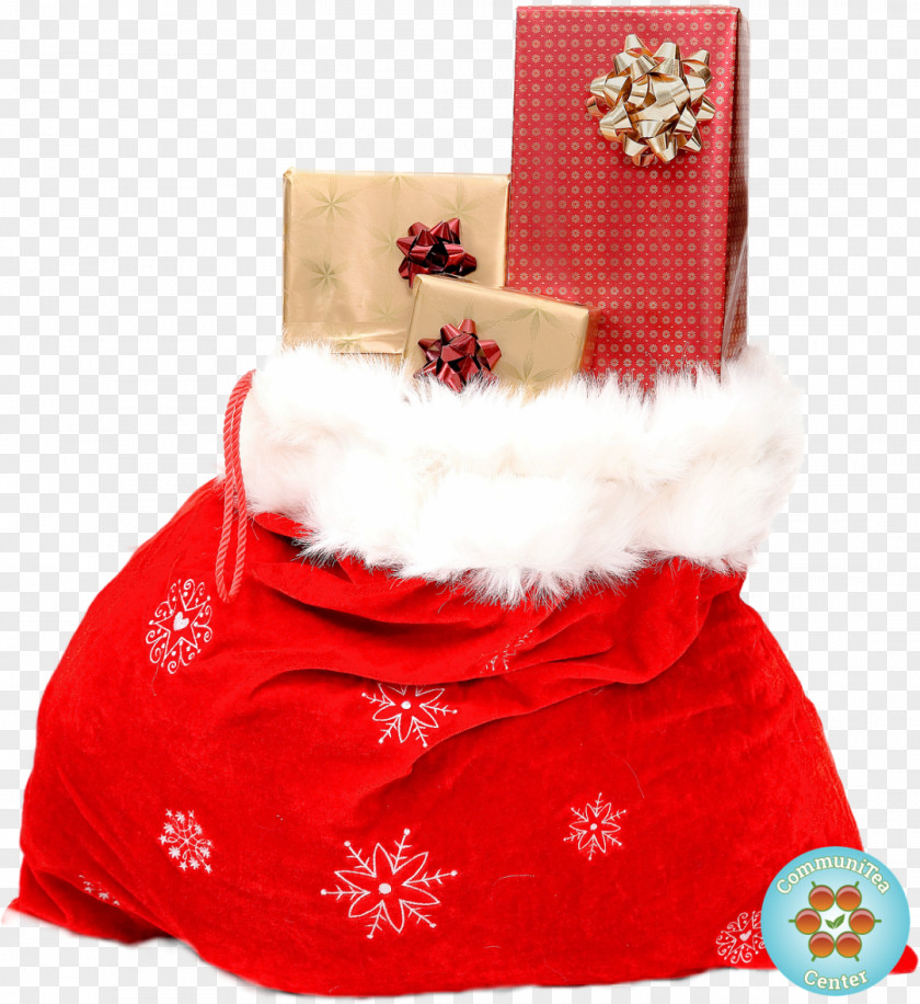 Sack Santa Claus Christmas Gift Toy PNG