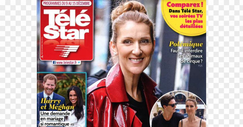 Le Mondial Du Tatouage 2017 Celine Dion Télé Star Television Magazine December PNG