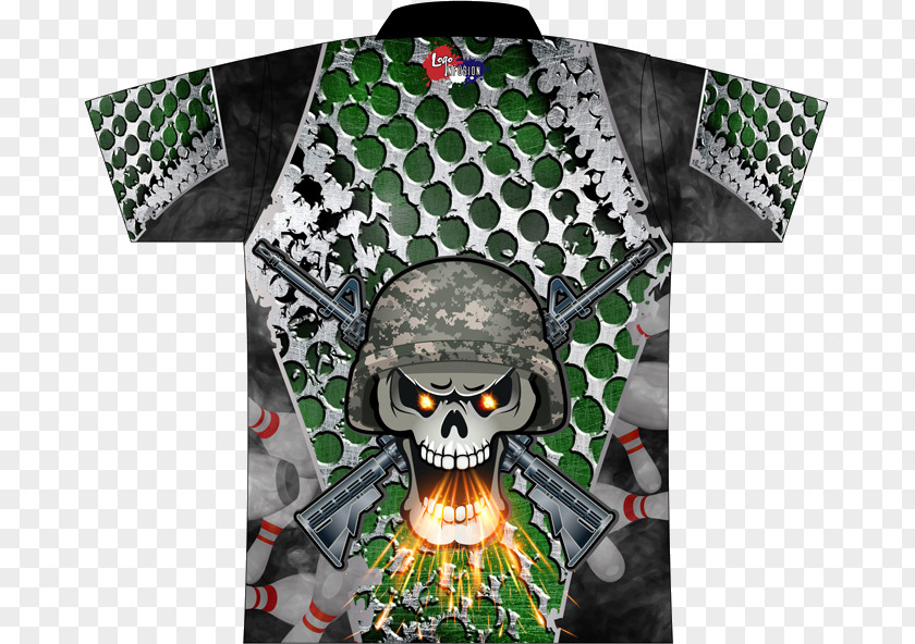 Skull Army Ten-pin Bowling Iron Installation Art Pattern PNG